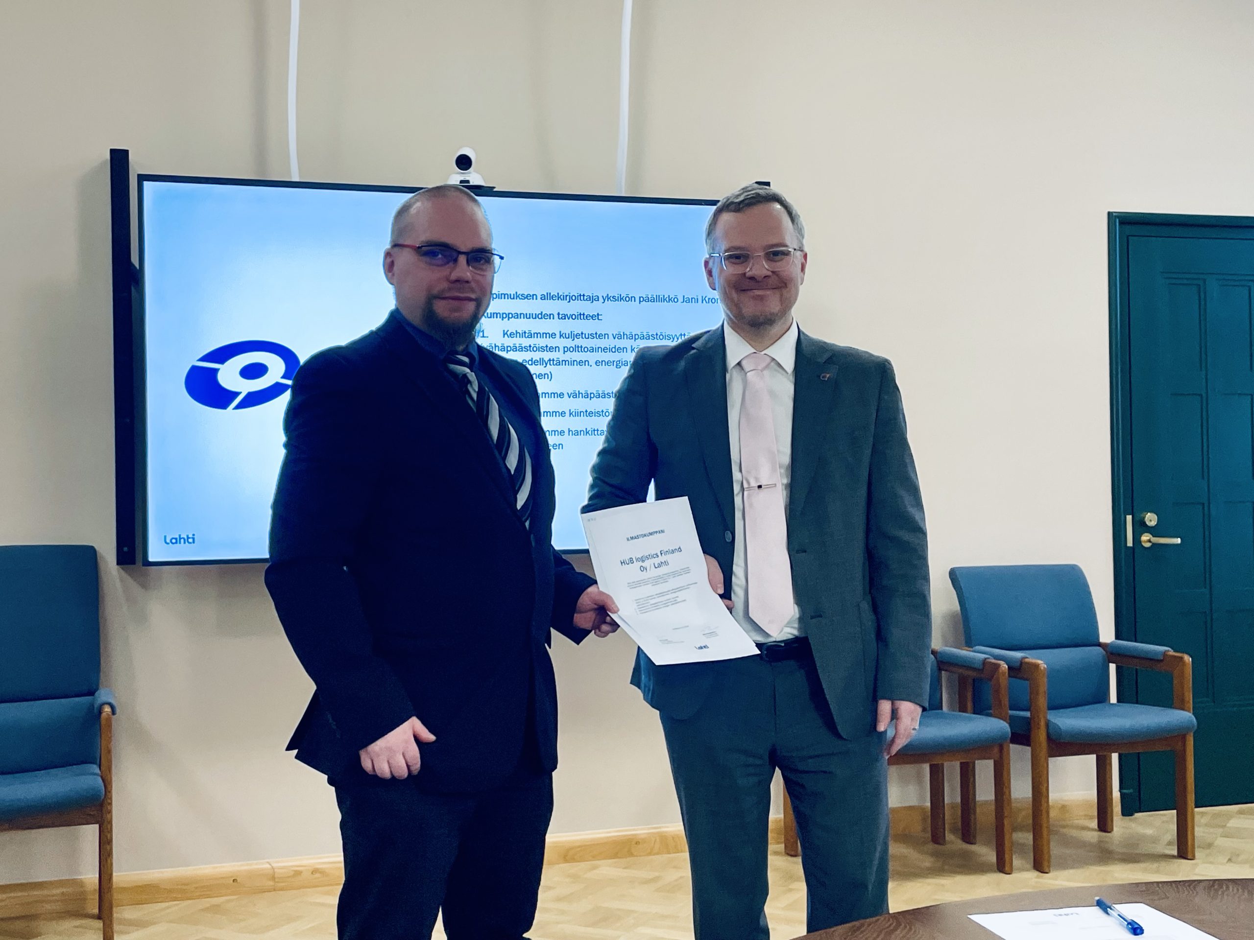 HUB logistics has joined City of Lahti’s climate partnership network