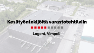 Kesätyöntekijöitä varastotehtäviin, Vimpeli