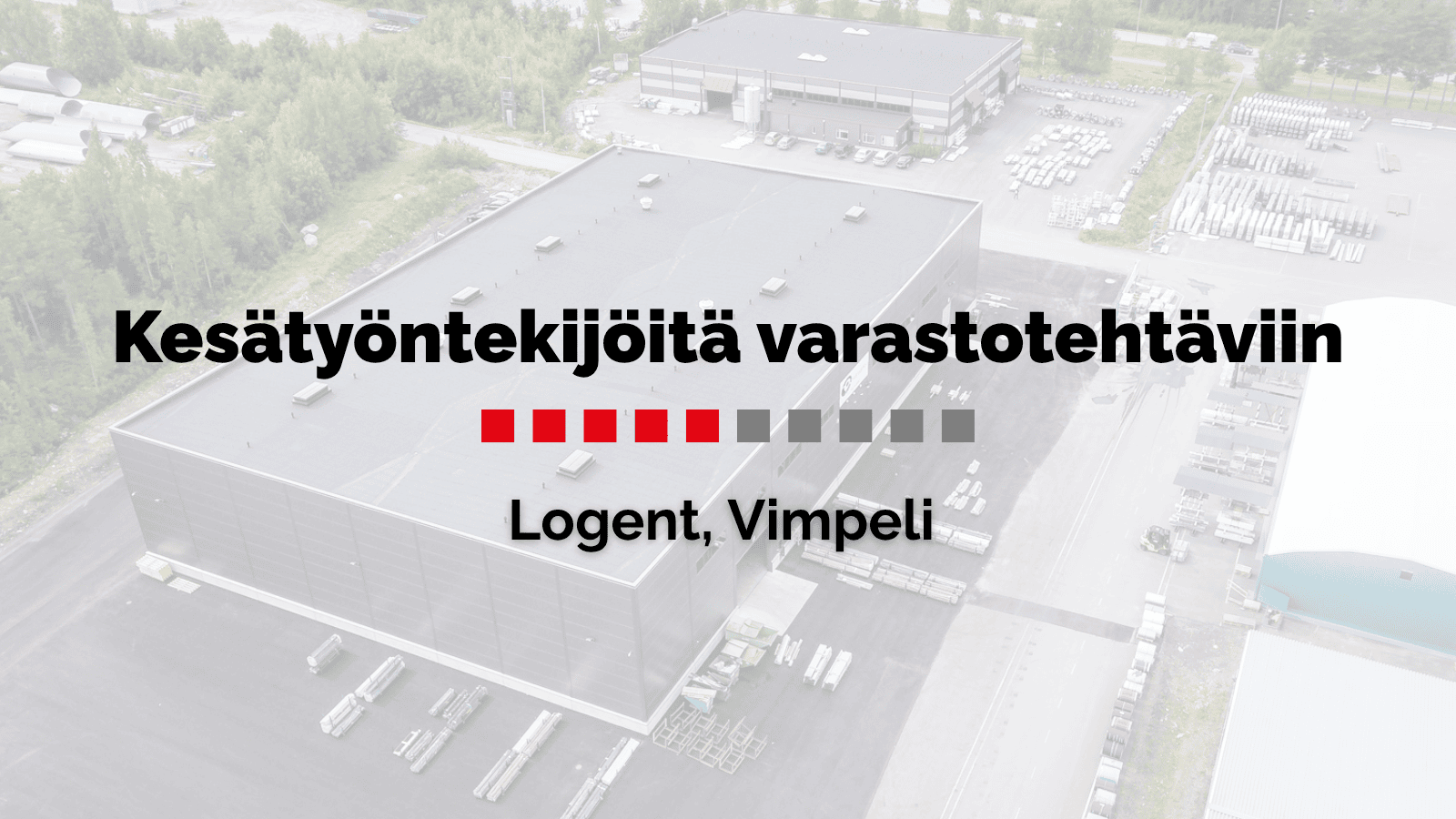 Kesätyöntekijöitä varastotehtäviin, Vimpeli